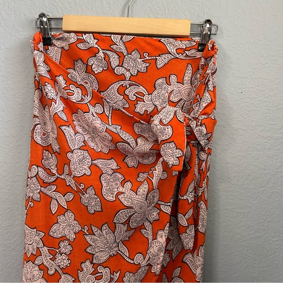 Zara Floral Wrap Midi Skirt - Picture 5 of 9
